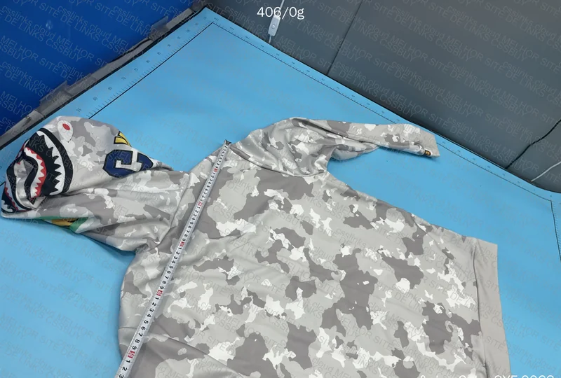 BAPE Shark Gray Camouflage Hoodie 4