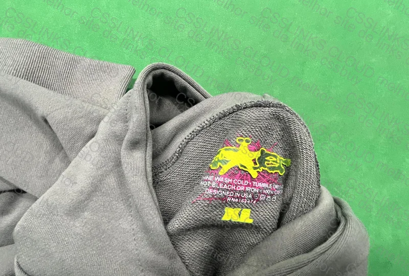 Sp5der Gray Hoodie