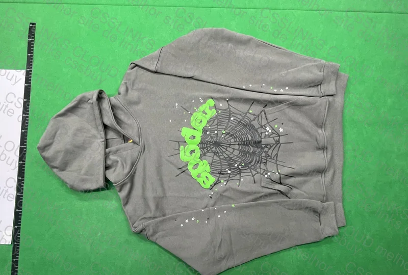 Sp5der Gray Hoodie 2