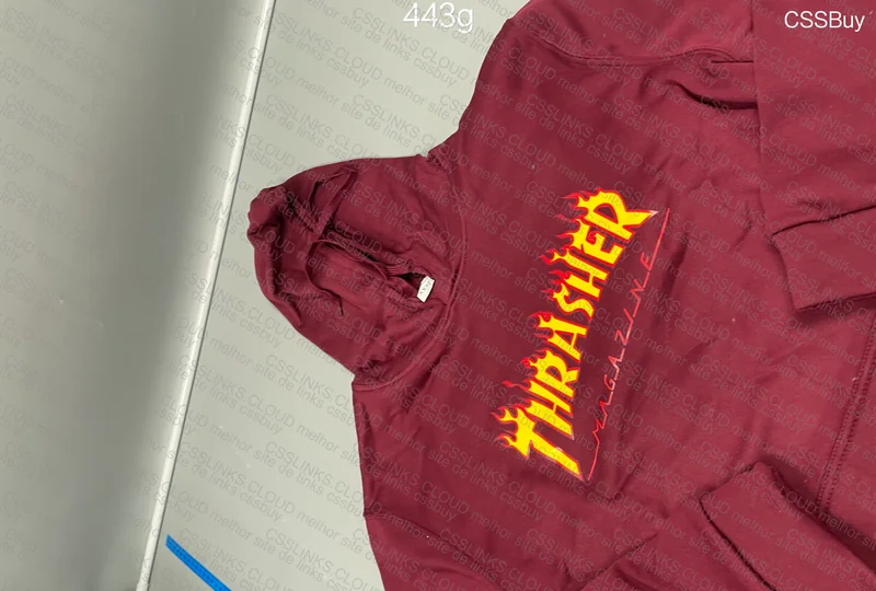 Thrasher Wine/Beige Hoodies 11