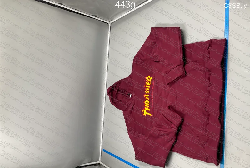 Thrasher Wine/Beige Hoodies 9