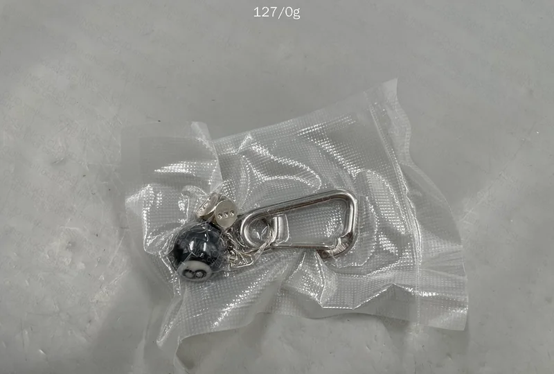 Black Carabiner with 8 Silver Details (Help)