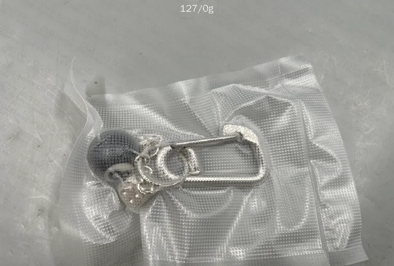 Black Carabiner with 8 Silver Details (Help) 3