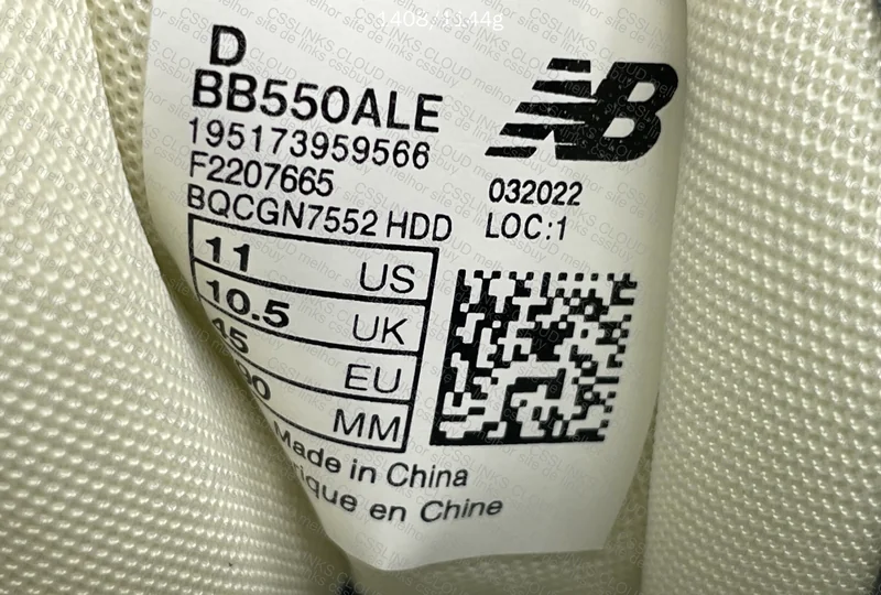 NB 550 Gray and White (Looks More Like Off White) 2
