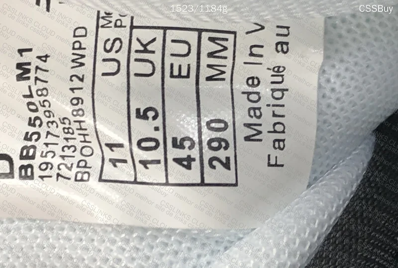 NB 550 Sea Salt Black - GL or RL 8