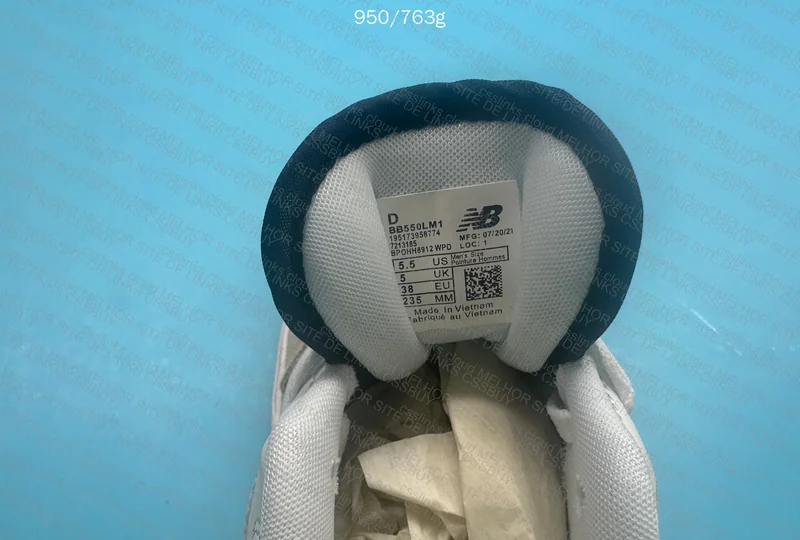 NB 550 Series White and Black 8
