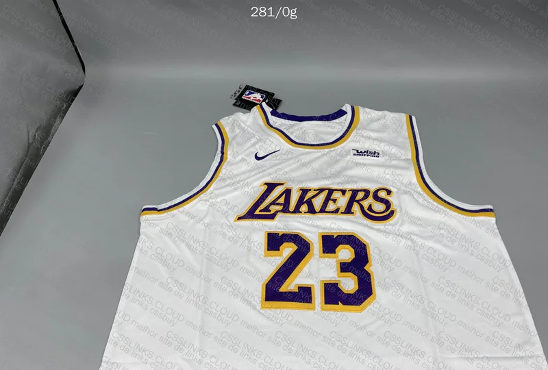 NBA Lakers White Jersey 2