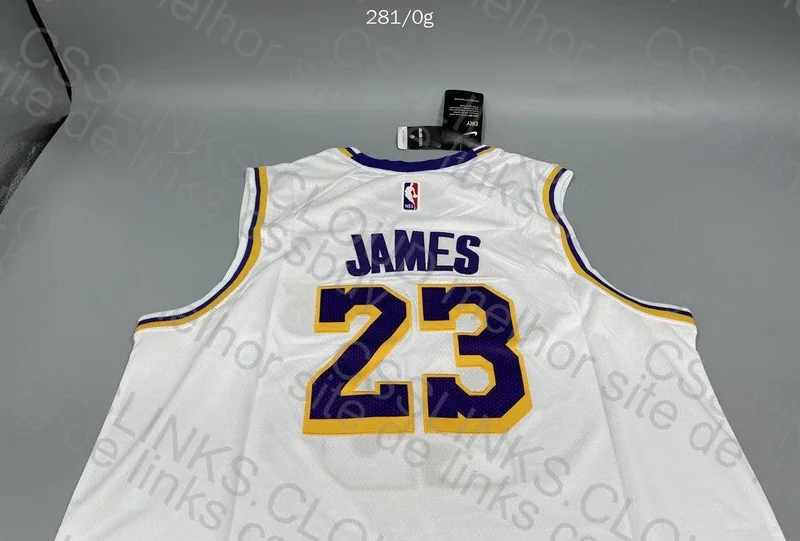NBA Lakers White Jersey 6