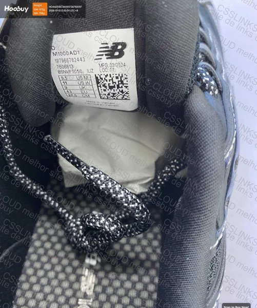 New balance 1000 aime black 6