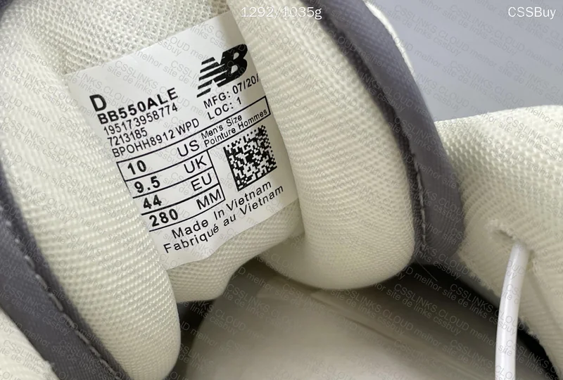 New Balance 550 Aime Leon Dore White Grey 3