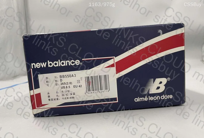 New Balance 550 Red/Blue Aime Leon Dore 2