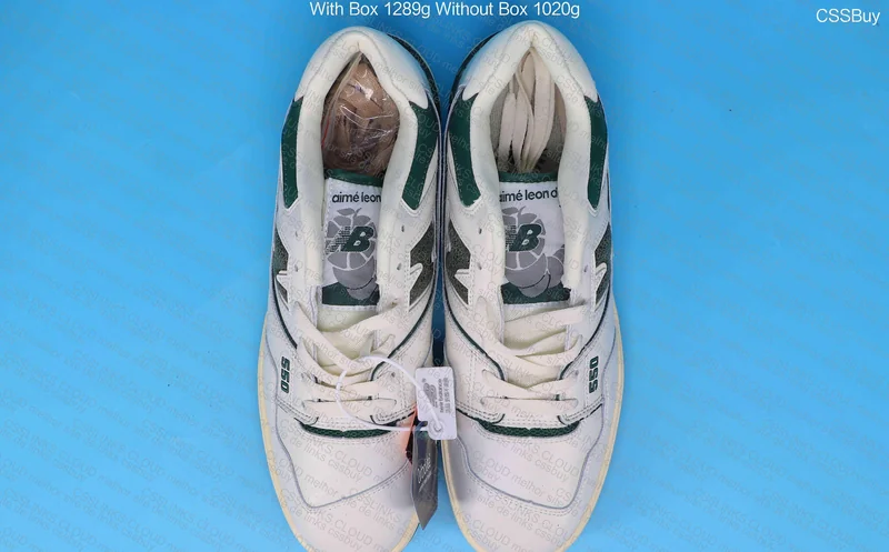 New balance 550 white green