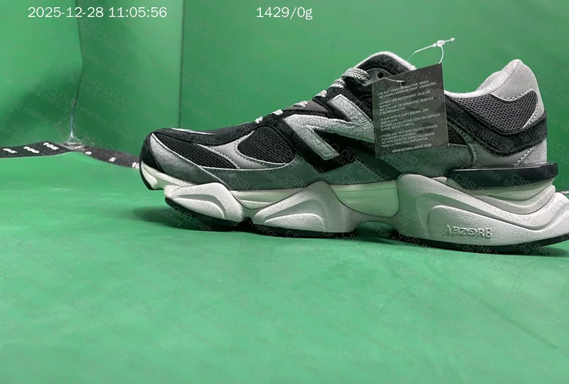New Balance 9060 Black and White Gray 5