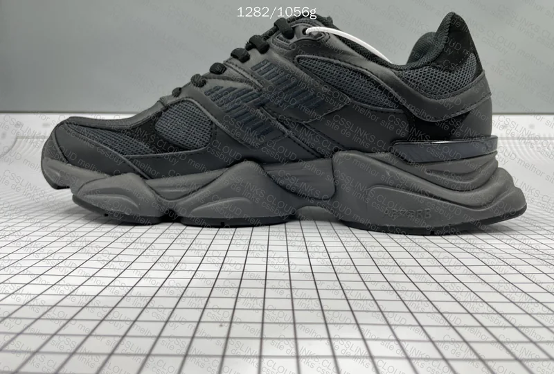 New balance 9060 black leather 4