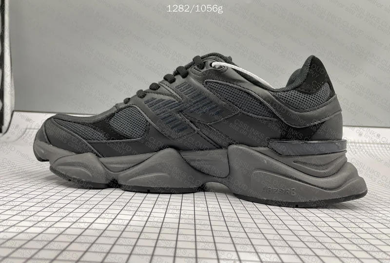 New balance 9060 black leather 5