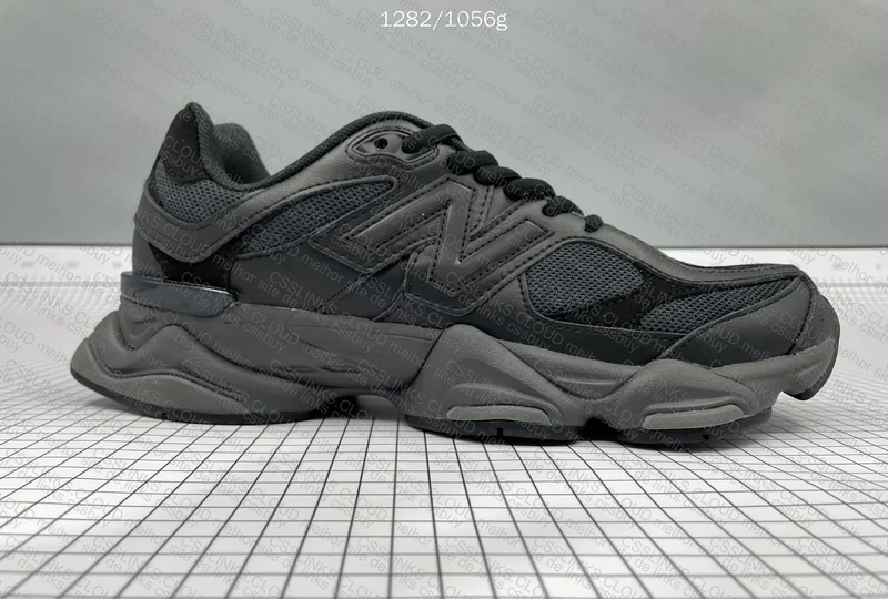 New balance 9060 black leather 6