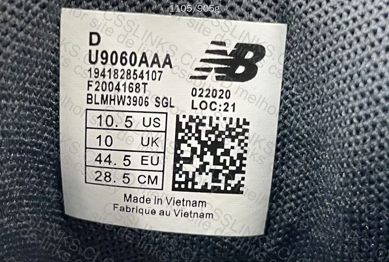 New Balance 9060 Black White 6