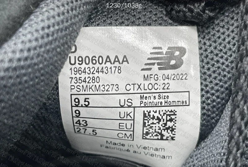 New Balance 9060 - (With Measurements) 9