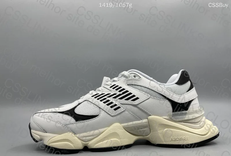 New Balance 9060 White and Black 4