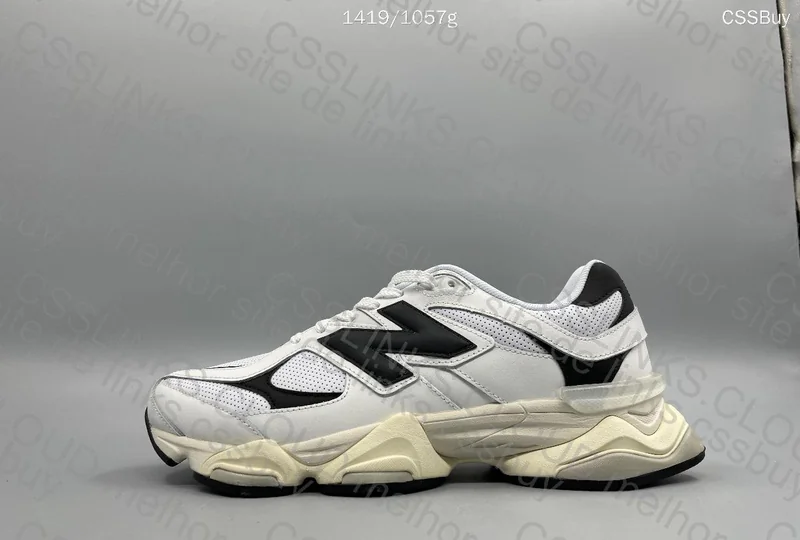 New Balance 9060 White and Black 7