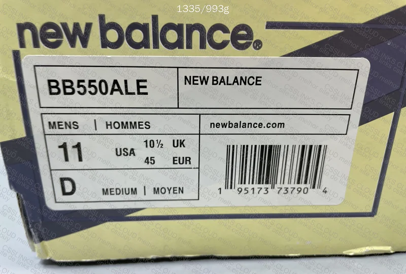 New Balance NB550 Aime leon dore white/grey 8