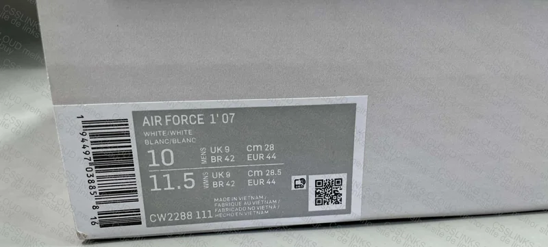 Nike Air Force 1 07 Triple White "XP" 8