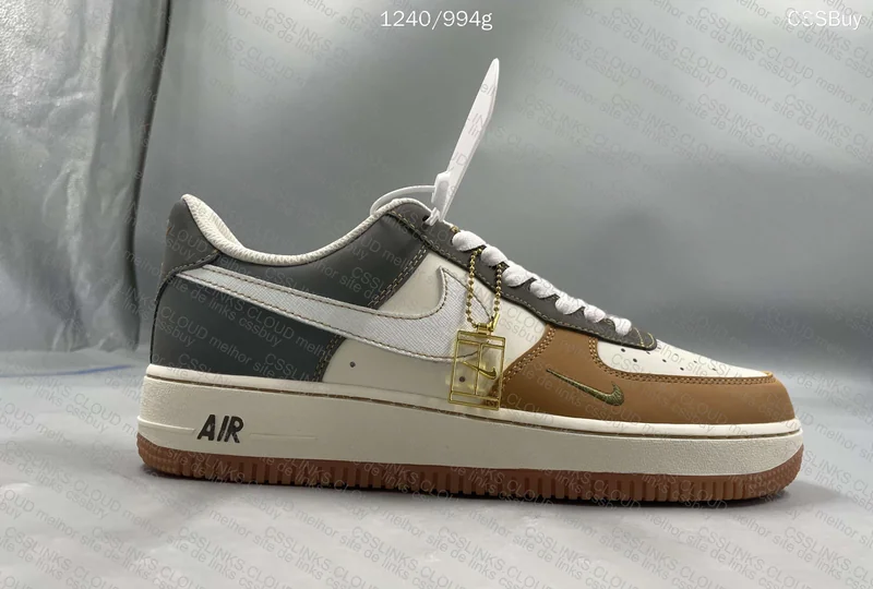 Nike Air Force 1 - Brown And Green