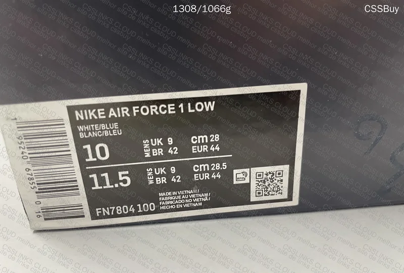 Nike Air Force 1 Low '07 (Blue Label White) 8