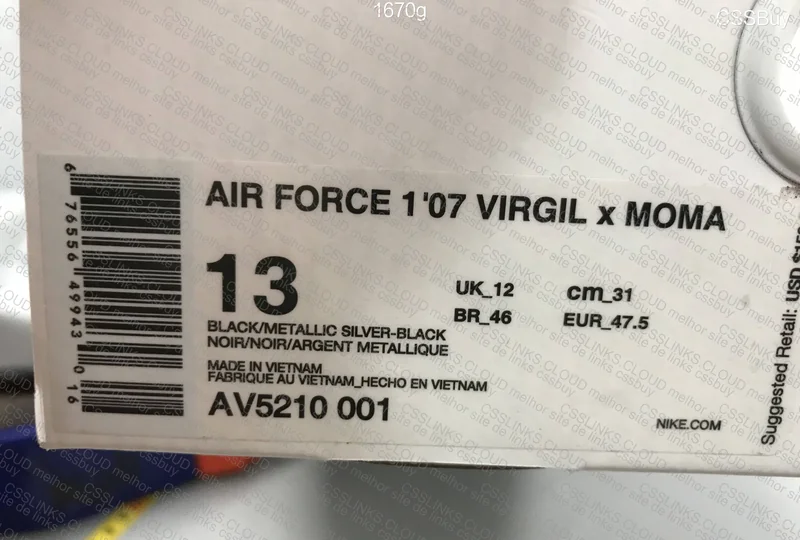Nike Air Force 1 Off White Moma No Socks Black 3