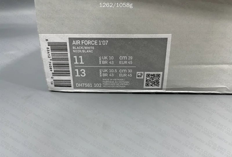 Nike Air Force 1'07 Black/White (DH7561 102) 3