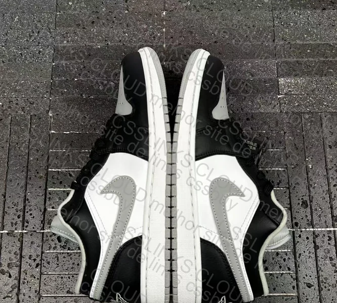 Nike Air Jordan 1 Low Black White Grey Shadow