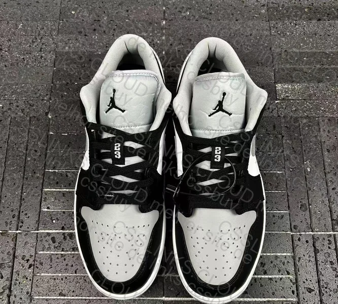 Nike Air Jordan 1 Low Black White Grey Shadow 3