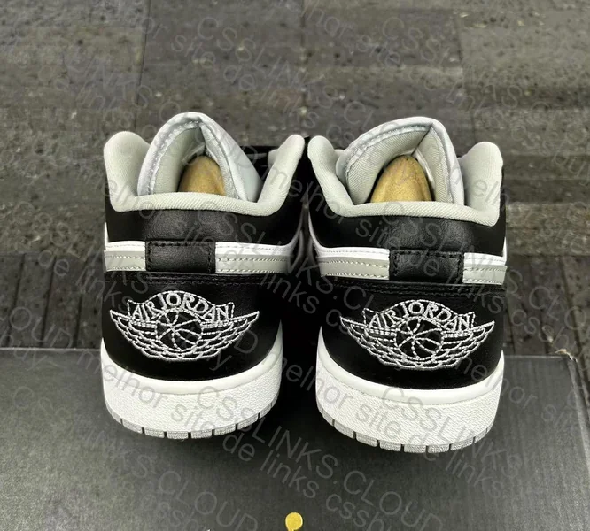 Nike Air Jordan 1 Low Black White Grey Shadow 4