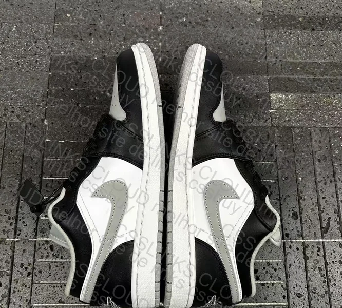 Nike Air Jordan 1 Low Black White Grey Shadow 5