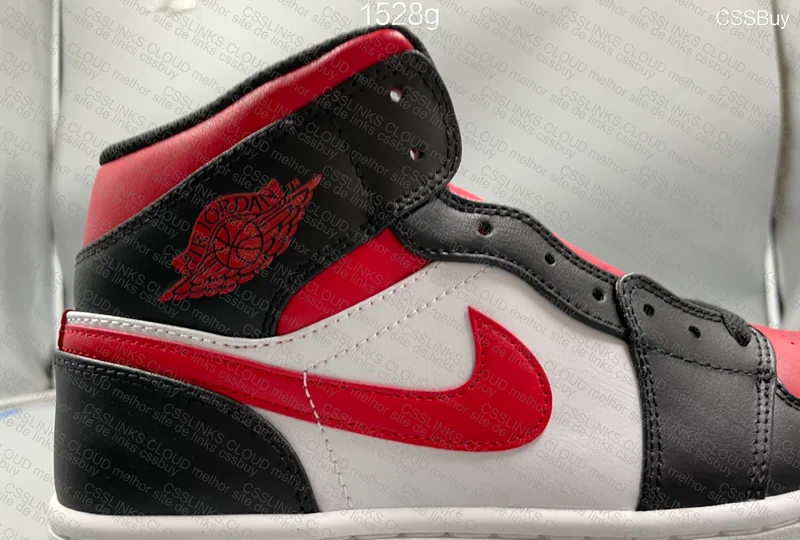 Nike Air Jordan 1 Mid 'Bred Toe' 10