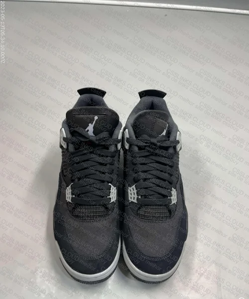 NIKE AIR JORDAN 4 BLACK CANVAS 3