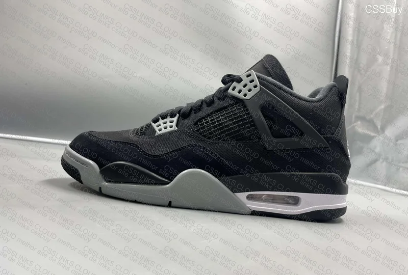 NIKE AIR JORDAN 4 BLACK CANVAS 9