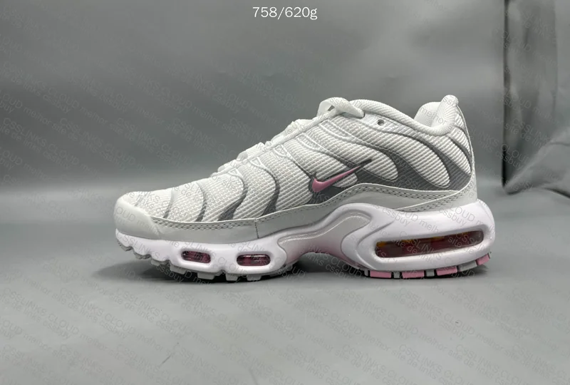 Nike air max plus summit white & pink rise 2