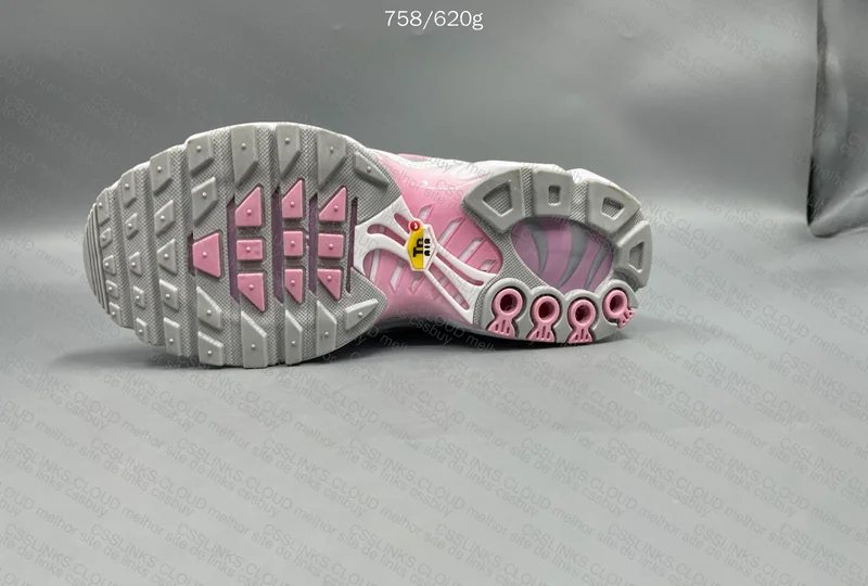 Nike air max plus summit white & pink rise 4