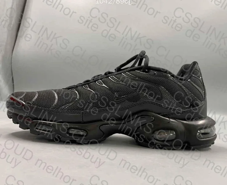 nike air max plus tn triple black / all black 3