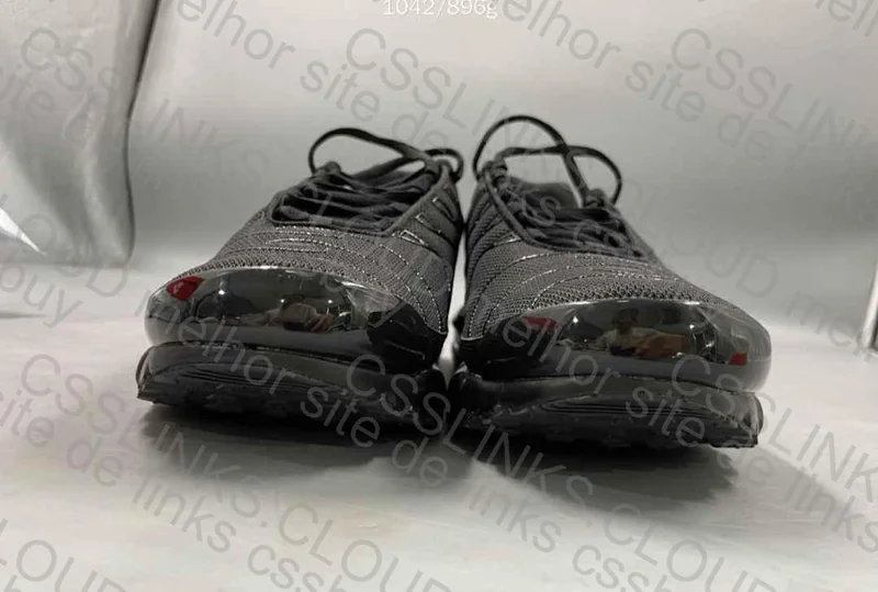 nike air max plus tn triple black / all black 6