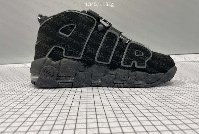 Nike Air More Uptempo Black Reflective 3