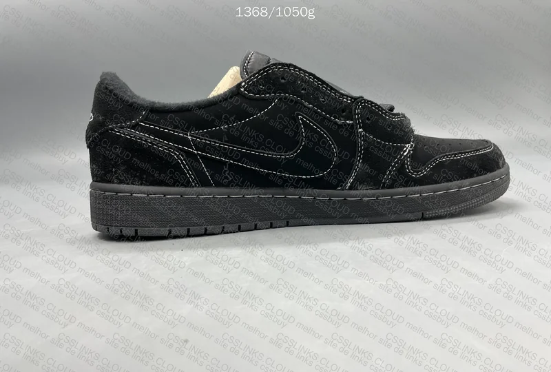 Nike AJ1 low Travis Scott black phantom 2