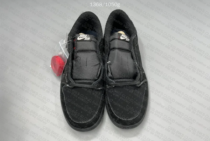 Nike AJ1 low Travis Scott black phantom 6