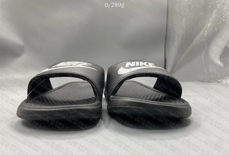 Nike Black & White Slippers