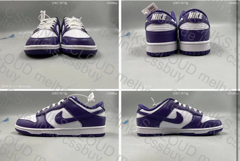 NIKE DUNK COURT PURPLE NEW VT 2