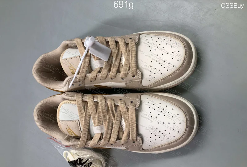 Nike Dunk Low Gold Swoosh