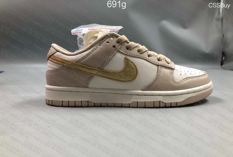 Nike Dunk Low Gold Swoosh 5