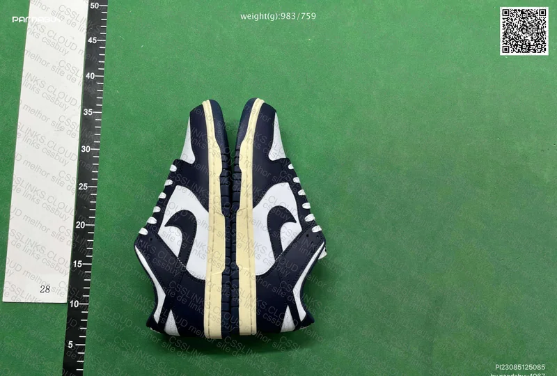 Nike Dunk Low Midnight Navy and White