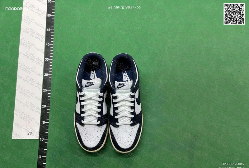 Nike Dunk Low Midnight Navy and White 2